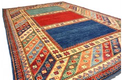 Kolorowy dywan Kazak tkany ręcznie przez Nomadów 200x250cm