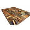 Turkmeński abstrakcyjny dywan AFGHAN 100% wełna 220x305cm kolorowy