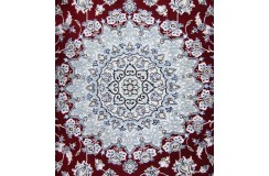 Ręcznie tkany dywan Nain 9la Habibian z Iranu 200x300cm czerwony