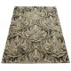 Czarno złoty designerski nowoczesny dywan wełniany 200x300cm Indie 2cm gruby