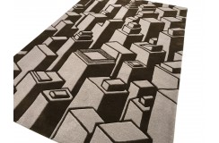 100% wełna gruby dywan z Indii 120x170cm kolorowy design 3D