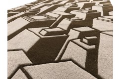 100% wełna gruby dywan z Indii 120x170cm kolorowy design 3D