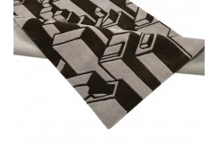 100% wełna gruby dywan z Indii 120x170cm kolorowy design 3D