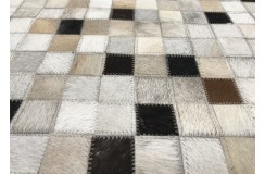 Skórzany dywan FLOOR INNOVATION 140x200cm ze skóry bydęcej patchwork