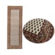Wełniany ręcznie tkany chodnik Mir z Indii 80x300cm orientalny beżowy brązowy