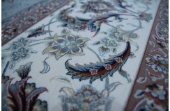 Królewski gęsto tkany 1 440 000 pęczków dywan Savin Carpets Paliz pałacowy 250x350 szary made In Iran