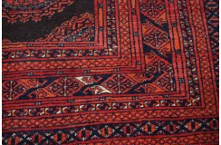 Turkmeński etniczny wełniany dywan afgański saruk ok 2x3m