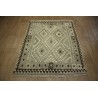 Szary dywan kilim rustykalny 150x200cm Chobi 100% wełna vintage design nomadyczny Afganistan