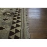 Szary dywan kilim rustykalny 150x200cm Chobi 100% wełna vintage design nomadyczny Afganistan