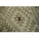 Szary dywan kilim rustykalny 150x200cm Chobi 100% wełna vintage design nomadyczny Afganistan