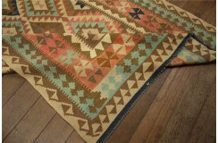 Etniczny kilim Vintage z Afganistanu dziłeło uzbeków Kaudani 200x300cm