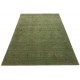 Gładki 100% wełniany dywan Gabbeh Lori Handloom zielony 170x240cm etniczne rustykalne wzory