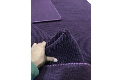 Gładki 100% wełniany dywan Gabbeh Lori Premium Handloom fioletowy 170x240cm tłoczenia w pasy