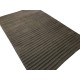 Gładki 100% wełniany dywan Gabbeh Lori Premium Handloom szary 160x230cm tłoczenia w pasy