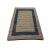 Dwustronny płasko tkany dywan kilim Hindi ręczny 70x140cm niebieski