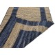 Dwustronny płasko tkany dywan kilim brązowo niebieski dywan Hindi 70x140cm