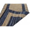 Dwustronny płasko tkany dywan kilim Hindi ręczny 70x140cm niebieski