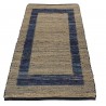 Dwustronny płasko tkany dywan kilim Hindi ręczny 70x140cm niebieski