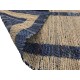 Dwustronny płasko tkany dywan kilim brązowo niebieski dywan Hindi 90x160cm