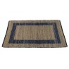 Dwustronny płasko tkany dywan kilim Hindi ręczny 90x160cm niebieski