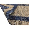 Dwustronny płasko tkany dywan kilim Hindi ręczny 120x180cm niebieski
