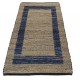 Dwustronny płasko tkany dywan kilim brązowo niebieski dywan Hindi 120x180cm
