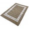 Dwustronny płasko tkany dywan kilim Hindi ręczny 170x240cm ecru brąz