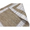 Dwustronny płasko tkany dywan kilim Hindi ręczny 170x240cm ecru brąz