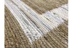 Dwustronny płasko tkany dywan kilim Hindi ręczny 170x240cm ecru brąz