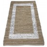 Dwustronny płasko tkany dywan kilim Hindi ręczny 170x240cm ecru brąz