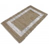 Dwustronny płasko tkany dywan kilim Hindi ręczny 170x240cm ecru brąz