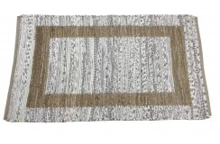 Dwustronny płasko tkany dywan kilim Hindi ręczny 170x240cm ecru brąz