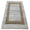 Dwustronny płasko tkany dywan kilim Hindi ręczny 170x240cm ecru brąz