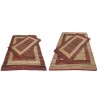 Dwustronny płasko tkany dywan kilim czerwony dywan Hindi 70z140cm