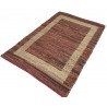 Dwustronny płasko tkany dywan kilim Hindi ręczny 70x140cm czerwony