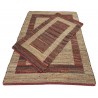 Dwustronny płasko tkany dywan kilim Hindi ręczny 90x160cm czerwony