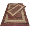 Dwustronny płasko tkany dywan kilim Hindi ręczny 90x160cm czerwony