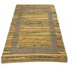 Dwustronny płasko tkany dywan kilim Hindi ręczny 120x180cm żółty