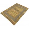 Dwustronny płasko tkany dywan kilim Hindi ręczny 120x180cm żółty