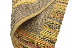 Dwustronny płasko tkany dywan kilim Hindi ręczny 120x180cm żółty