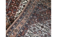 Bidjar Herati dywan indyjski 100%wełna owcza orientalny beżowy 90x160