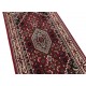 Wełniany ręcznie tkany dywan Bidjar Herati z Indii 120x180cm orientalny czerwony