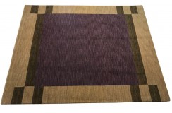 100% wełna gruby dywan Gabbeh Indie Luksusowy 200x250cm fioletowy