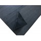 Gładki 100% wełniany dywan Gabbeh Handloom czarny 200x300cm bez wzorów