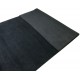 Gładki 100% wełniany dywan Gabbeh Handloom czarny 200x300cm bez wzorów