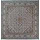 Ręcznie tkany dywan Tebriz Mahi 100% wełna 200x200m Indie piękny perski wzór klasyczny kwadratowy