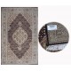 Ręcznie tkany dywan Tebriz Mahi 100% wełna 125x195cm Indie piękny perski wzór klasyczny czarny