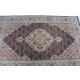 Ręcznie tkany dywan Tebriz Mahi 100% wełna 125x195cm Indie piękny perski wzór klasyczny czarny