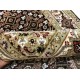 Ręcznie tkany dywan Tebriz Mahi 100% wełna 90x160cm Indie piękny perski wzór klasyczny czarny