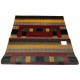 Ekskluzywny dywan Gabbeh Loribaft Patchowrk Indie 140x200cm 100% wełniany czerwony, kolorowy